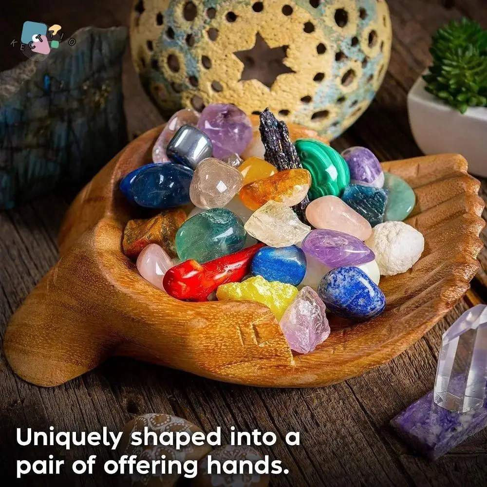 Creative Handmade Buddha's Hand Fruit Plate Smooth Decorative Wooden Display Stand Carved Crystal Display Tray Study
Creative Handmade Buddha's Hand Fruit Plate Smooth Decorative Wooden Display Stand Carved Crystal Display Tray Study