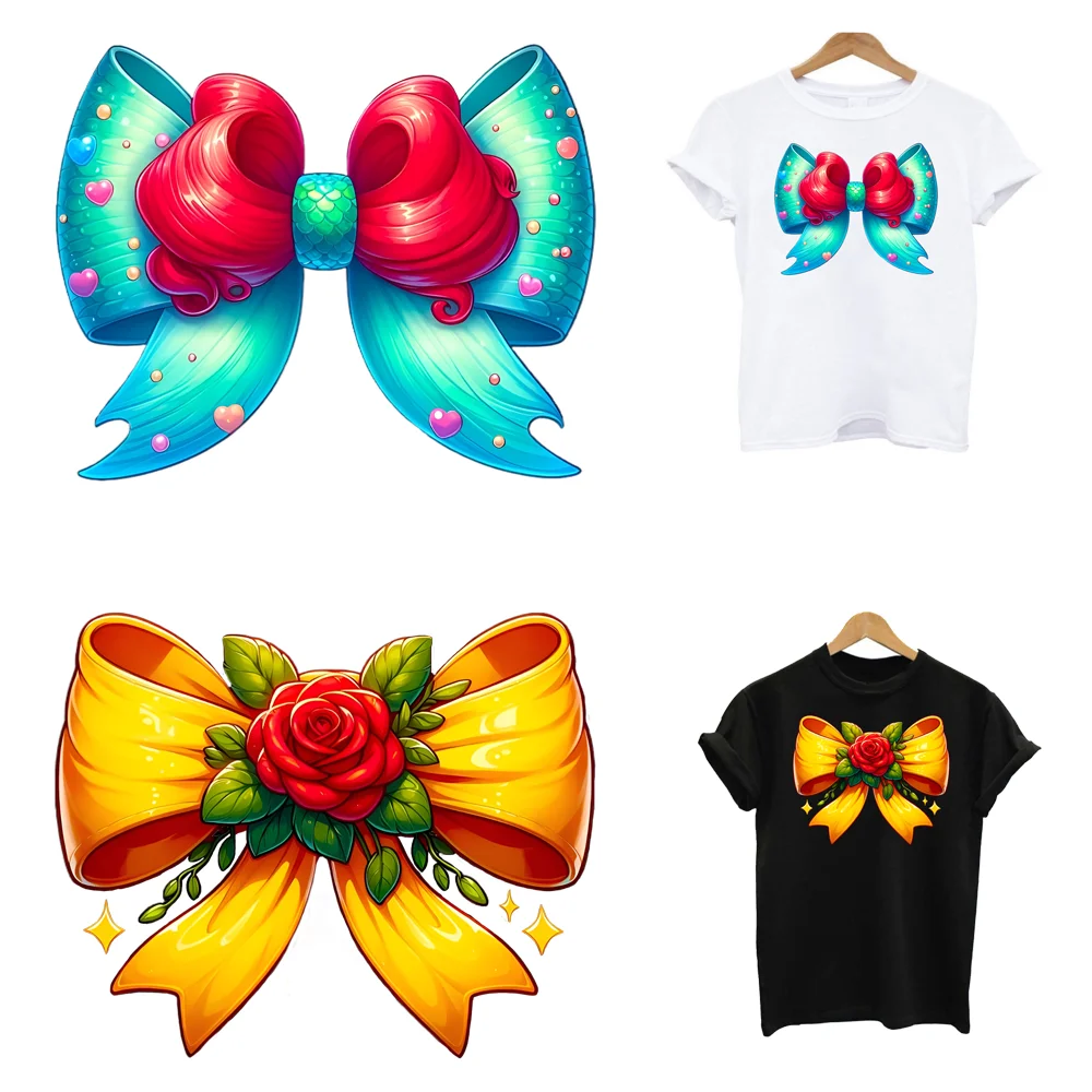 Bow Iron On Thermoadhesive Fusible Patches Heat Thermal Transfer Women T-Shirt Stickers Ironing For Clothes Accessories Custom
Bow Iron On Thermoadhesive Fusible Patches Heat Thermal Transfer Women T-Shirt Stickers Ironing For Clothes Accessories Custom