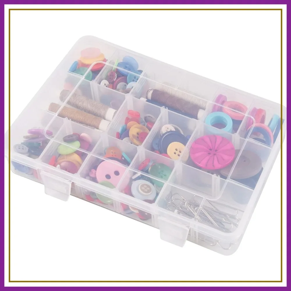18 Grids Plastic Organizer Box with Dividers, Clear Compartment Container for Beads Crafts Jewelry Fishing Tackles, 7.9 x 6.2 x 1.2 in
18 Grids Plastic Organizer Box with Dividers, Clear Compartment Container for Beads Crafts Jewelry Fishing Tackles, 7.9 x 6.2 x 1.2 in