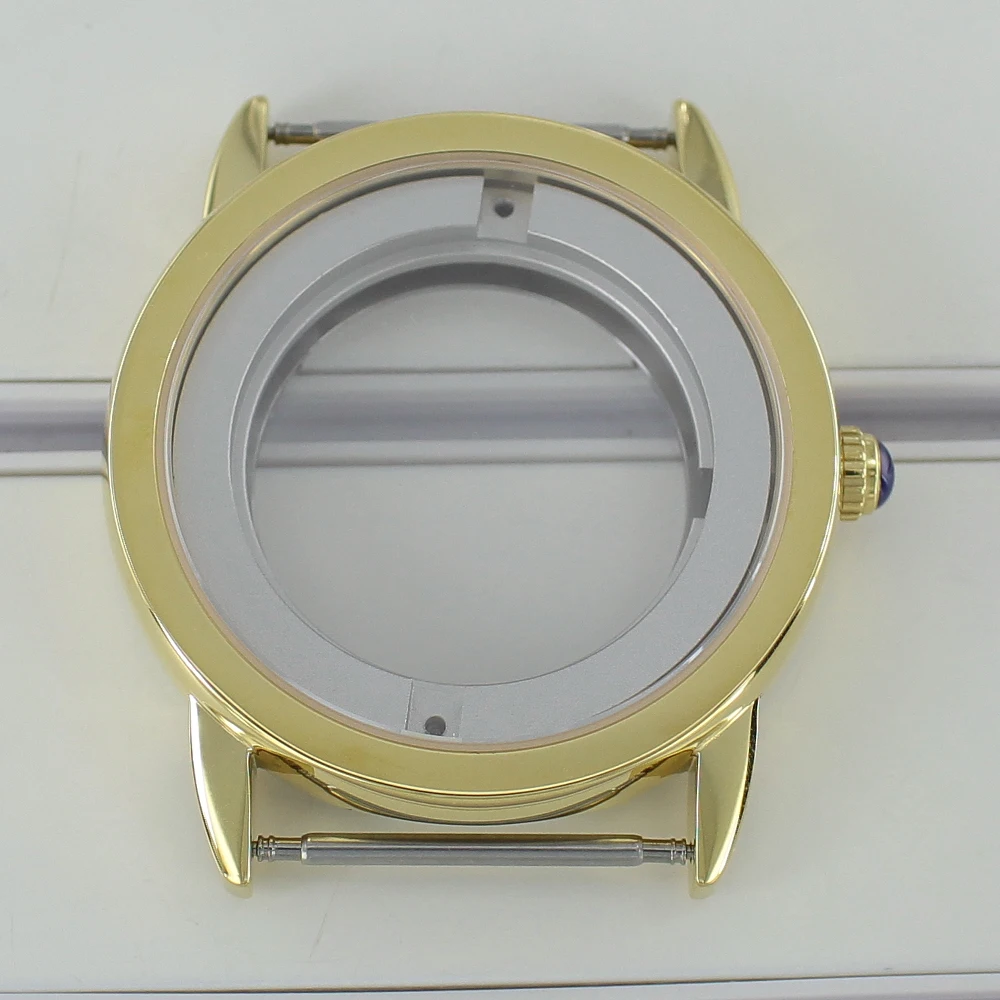 42mm Gold PVD watch case fit 2824 Watch Assemble Accessory for Eta 2824 PT5000 Movement 34.5mm Dial Sapphire crystal glass 10ATM
42mm Gold PVD watch case fit 2824 Watch Assemble Accessory for Eta 2824 PT5000 Movement 34.5mm Dial Sapphire crystal glass 10ATM