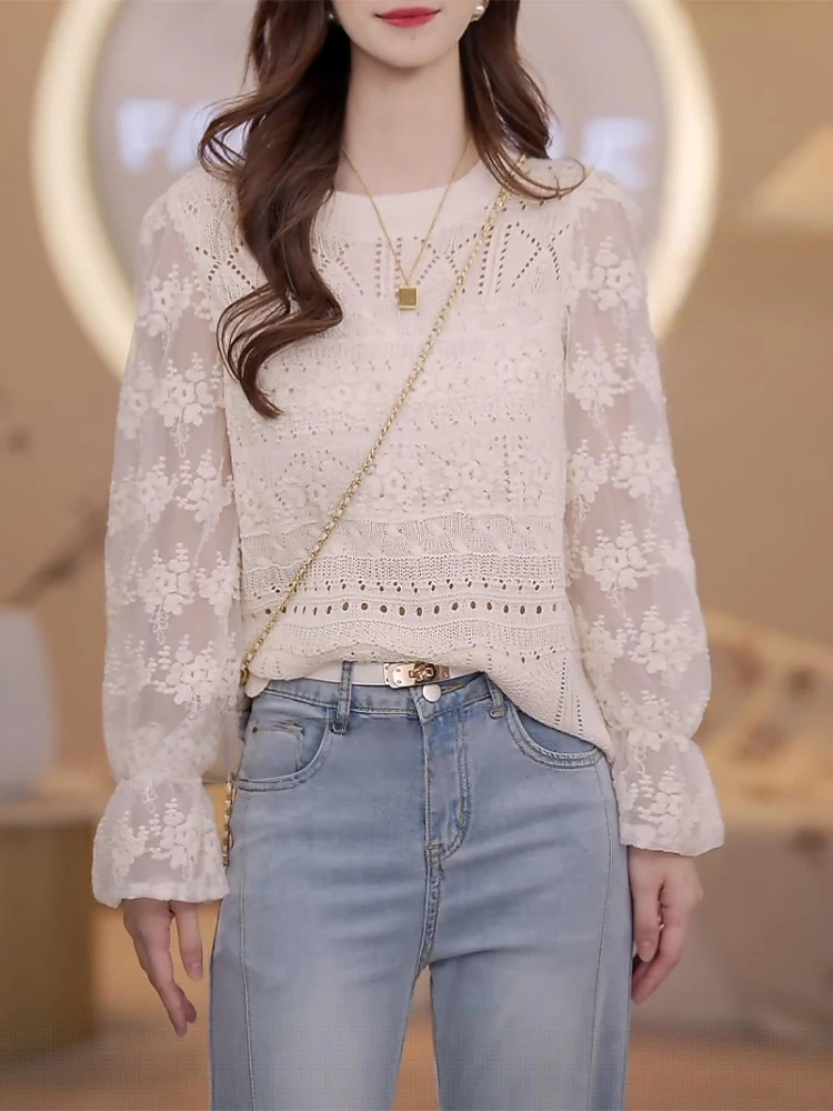Elegant round Neck Long Sleeve Patchwork Shirt Women's Simple Commute Top Spring Autumn New Style Breathable Comfortable Skin...
Elegant round Neck Long Sleeve Patchwork Shirt Women's Simple Commute Top Spring Autumn New Style Breathable Comfortable Skin...