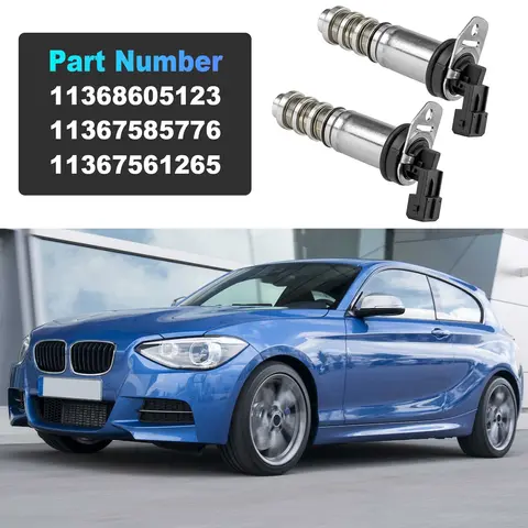 2 Pcs VVT (Variable Valve Timing) Solenoid Valve For BMW 335i, 535i, 550i, M3, M5, X3, X5, X6 Part Number: 11368605123