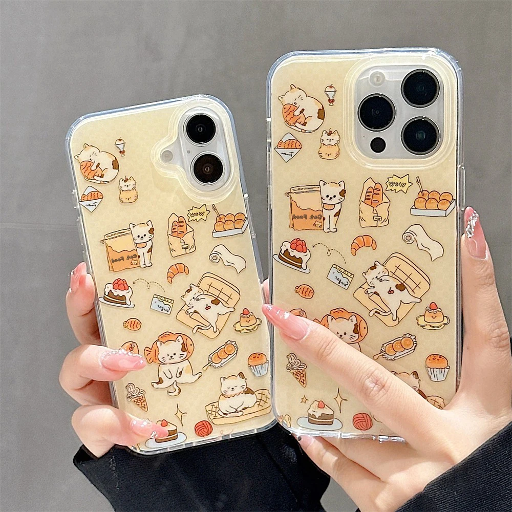 Cute Cartoon Bread Cat Phone Case For iPhone 11 Case iPhone 16 15 13 12 14 Pro Max Shockproof Bumper Silicone Soft IMD Cover
Cute Cartoon Bread Cat Phone Case For iPhone 11 Case iPhone 16 15 13 12 14 Pro Max Shockproof Bumper Silicone Soft IMD Cover