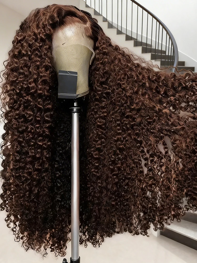 Chocolate Brown Curly Wig 13x4 Lace Front Human Hair Wigs #4 Colored Wig 13x6 HD Deep Wave Lace Frontal Wig PrePlucked For Women
Chocolate Brown Curly Wig 13x4 Lace Front Human Hair Wigs #4 Colored Wig 13x6 HD Deep Wave Lace Frontal Wig PrePlucked For Women