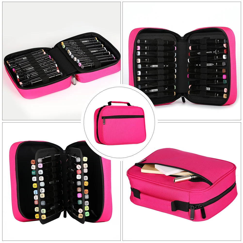 1Pcs Pen Bag Large Capacity Oxford Cloth 40 Slots Portable Handle Stationery Storage Pouch Smooth Zipper for School Office Art
1Pcs Pen Bag Large Capacity Oxford Cloth 40 Slots Portable Handle Stationery Storage Pouch Smooth Zipper for School Office Art