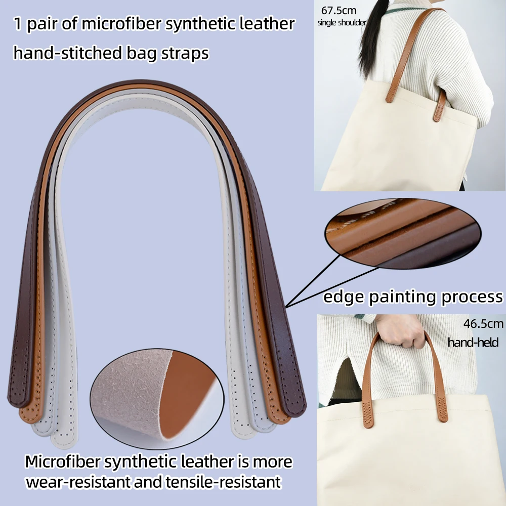 1 Pair Hand Sewn Shoulder Bags Strap Microfiber Synthetic Leather Bag Handles DIY Replacement Accessories
1 Pair Hand Sewn Shoulder Bags Strap Microfiber Synthetic Leather Bag Handles DIY Replacement Accessories