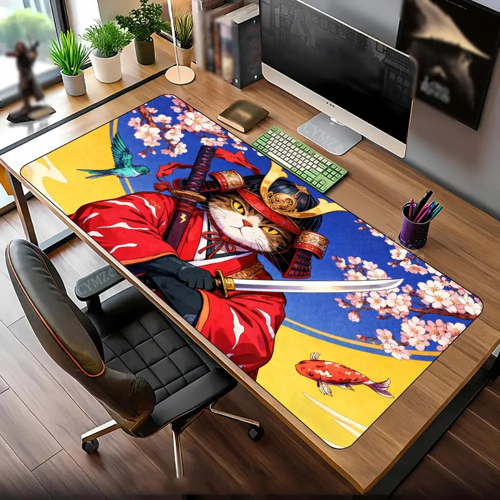 Фэнтезийный японский самурайский коврик для мыши, настольный коврик, игровые коврики, резиновые противоскользящие настольные аксессуары, подходящие для офиса и игр 
Фэнтезийный японский самурайский коврик для мыши, настольный коврик, игровые коврики, резиновые противоскользящие настольные аксессуары, подходящие для офиса и игр