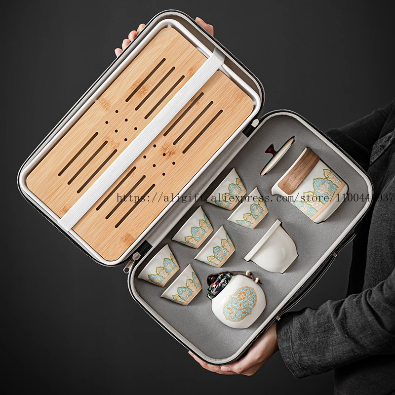 Tea Set Simple Portable Home And Outdoor Bag One Pot And Six Cups Office And Travel Tea Pot And Cups
Tea Set Simple Portable Home And Outdoor Bag One Pot And Six Cups Office And Travel Tea Pot And Cups