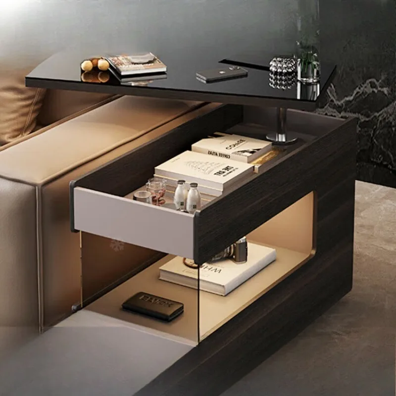 Italian minimalist sofa side cabinet, light luxury living room side table
Italian minimalist sofa side cabinet, light luxury living room side table