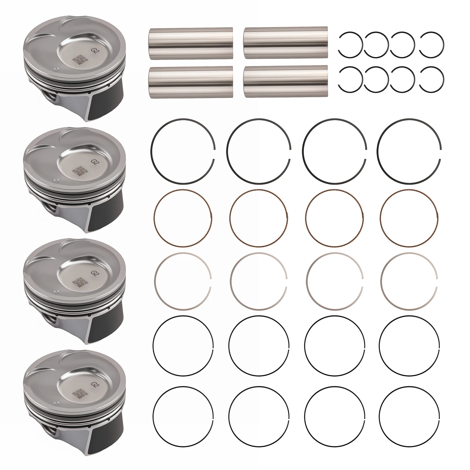 Pistons & Rings Kit for Hyundai Elantra GT Tucson 2.0L Gas Engine 2014-2018
Pistons & Rings Kit for Hyundai Elantra GT Tucson 2.0L Gas Engine 2014-2018