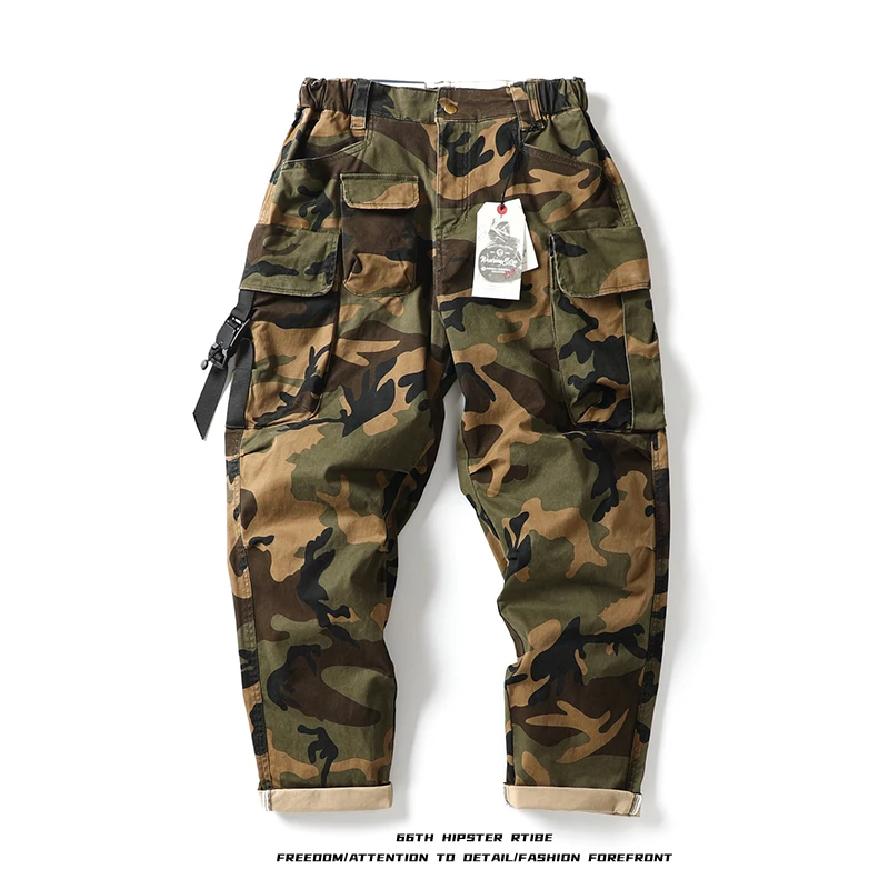 Japanese Style Military Camouflage Workwear Loose Fit Harajuku Pants Men's Multi-Pocket Casual Trousers Slim Leg Cotton
Japanese Style Military Camouflage Workwear Loose Fit Harajuku Pants Men's Multi-Pocket Casual Trousers Slim Leg Cotton