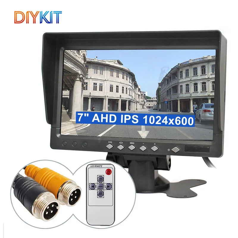 DIYKIT 1024x600 7" AHD IPS Rear View Car Monitor Support 720P 1080P AHD CVBS Rear View Backup Car Camera
DIYKIT 1024x600 7" AHD IPS Rear View Car Monitor Support 720P 1080P AHD CVBS Rear View Backup Car Camera