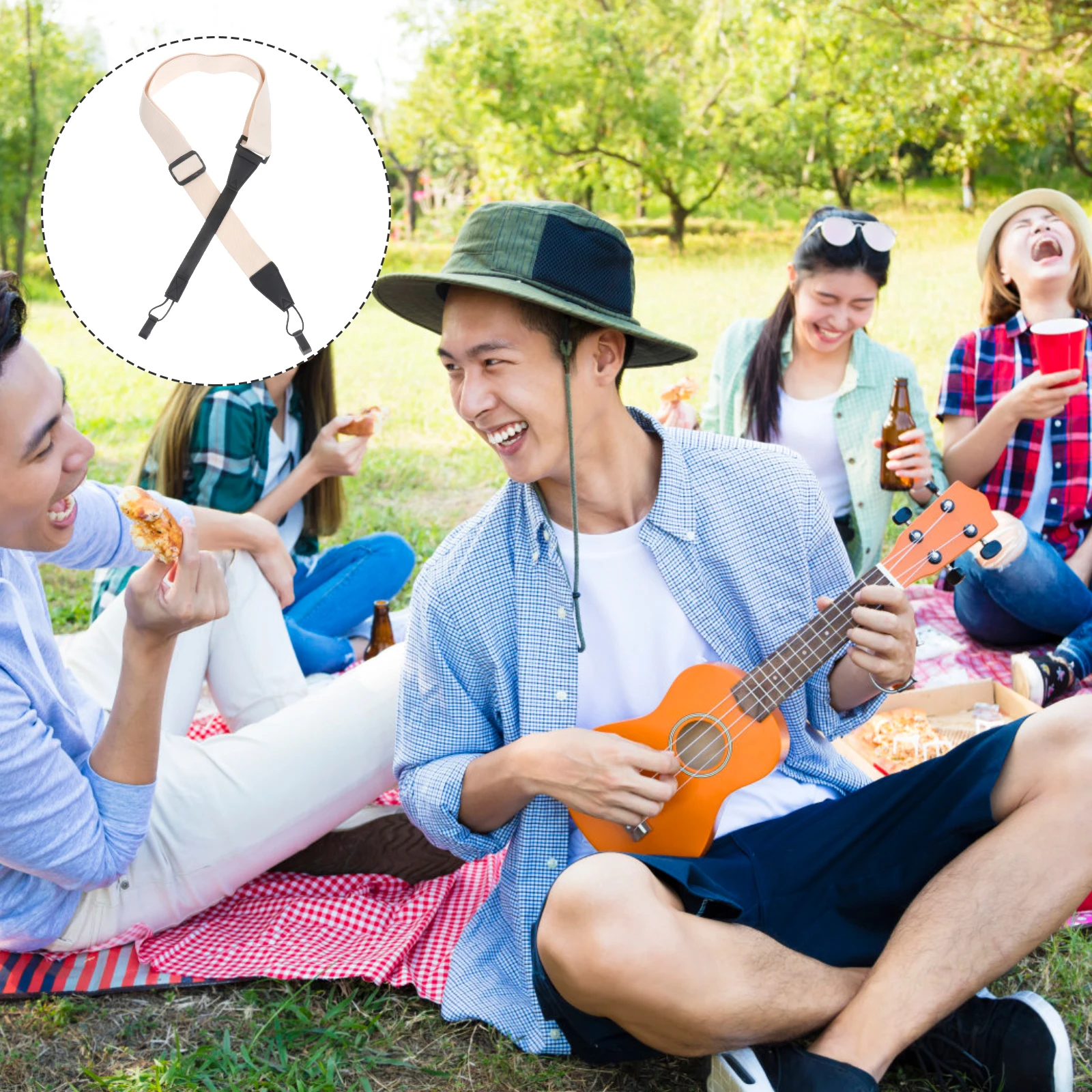 Ukulele Strap Black Hooks Neck Bohemia Accessories Cotton Straps for Adults Man Adjustable Hawaiian Guitar
Ukulele Strap Black Hooks Neck Bohemia Accessories Cotton Straps for Adults Man Adjustable Hawaiian Guitar