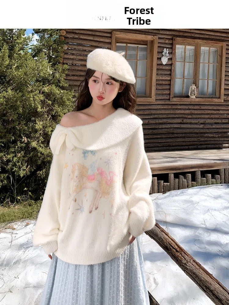 Женский вязаный свитер Sweet Sle свободного кроя с узлом, универсальный, осенняя новинка от Sen Nv Town
Женский вязаный свитер Sweet Sle свободного кроя с узлом, универсальный, осенняя новинка от Sen Nv Town