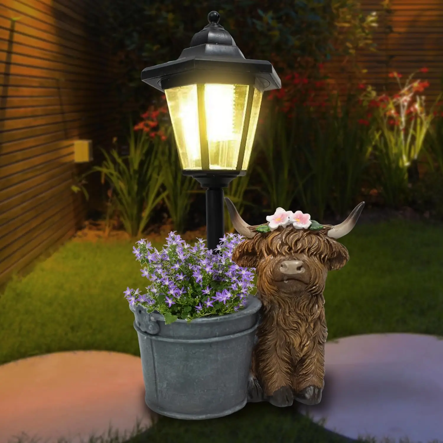 Highland Cow Statues Outdoor Solar Sculptures with Solar Lights and Flowerpot Funny Garden Decor Animal Figurines Resin Outdoor
Highland Cow Statues Outdoor Solar Sculptures with Solar Lights and Flowerpot Funny Garden Decor Animal Figurines Resin Outdoor