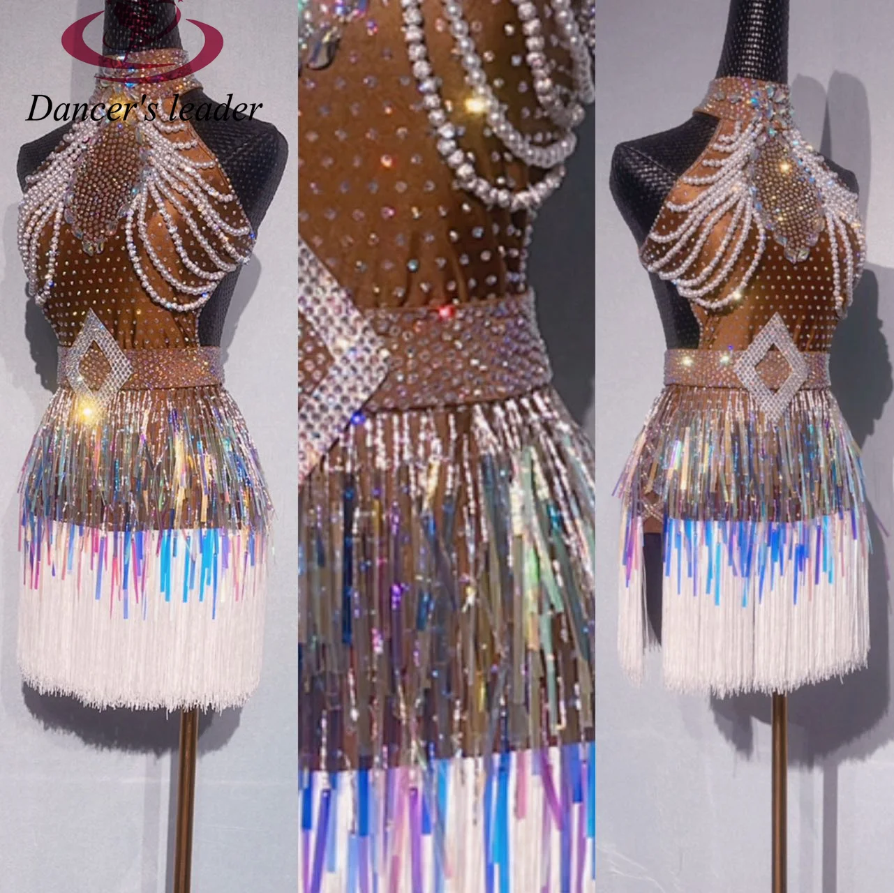 Latin Dance Dress Women's High Neck Diamond Cha Dress High End Custom Dance Dress Adult Children's Stage Performance Dress
Latin Dance Dress Women's High Neck Diamond Cha Dress High End Custom Dance Dress Adult Children's Stage Performance Dress