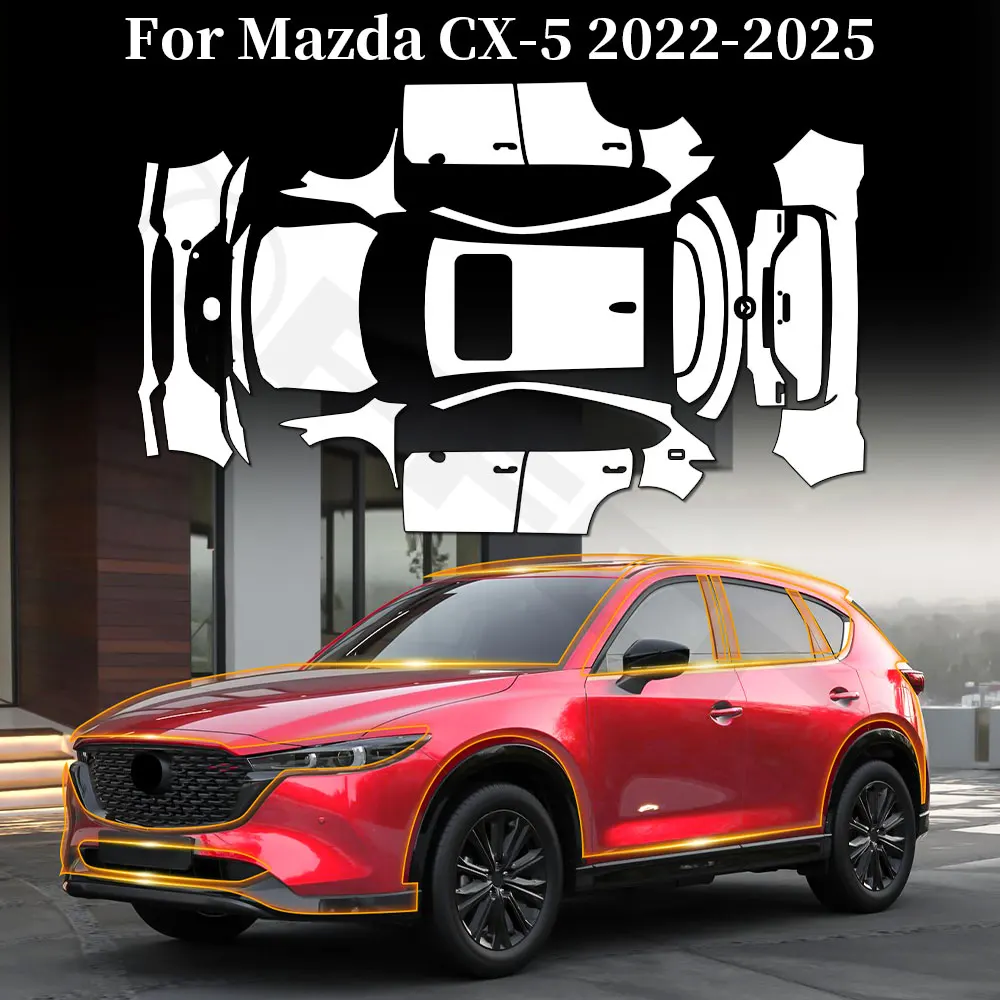 For Mazda CX5 CX-5 2022-2025 Anti-scratch TPU Paint Protection Film Pre-cut PPF Car Body Clear Kit Invisible Resistant Covers
For Mazda CX5 CX-5 2022-2025 Anti-scratch TPU Paint Protection Film Pre-cut PPF Car Body Clear Kit Invisible Resistant Covers
