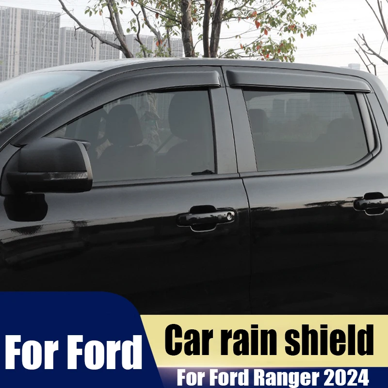 For Ford Ranger 2024 car windows sun and rain shields PC material external modification accessories
For Ford Ranger 2024 car windows sun and rain shields PC material external modification accessories