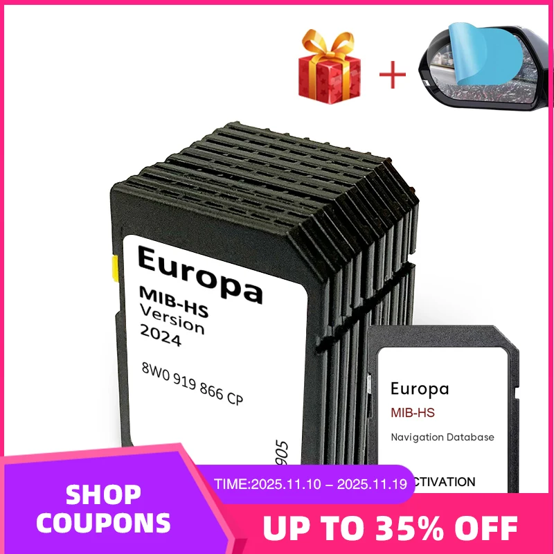 SD Navigation Card and Activation Card 8W0919866CP Upgrade for Audi A S RS Q SQ RSQ Car MIB-HS System 2024 EU UK Maps 16GB
SD Navigation Card and Activation Card 8W0919866CP Upgrade for Audi A S RS Q SQ RSQ Car MIB-HS System 2024 EU UK Maps 16GB