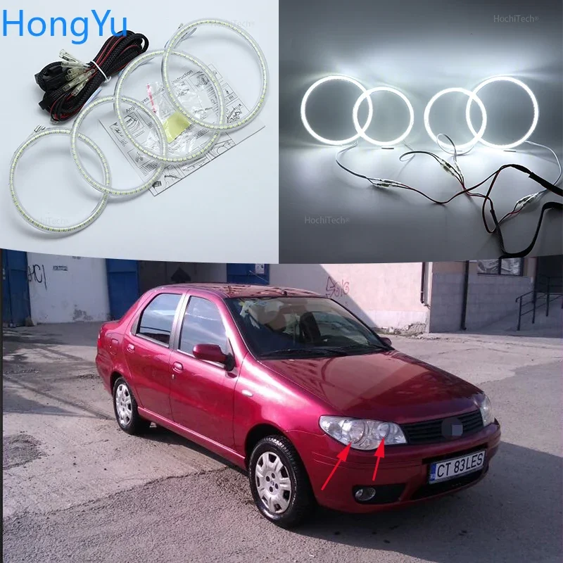 SMD Led Angel Eyes Kit Дневные ходовые огни DRL для Fiat Albea 2005-2012 Супер яркий белый цвет 3528
SMD Led Angel Eyes Kit Дневные ходовые огни DRL для Fiat Albea 2005-2012 Супер яркий белый цвет 3528