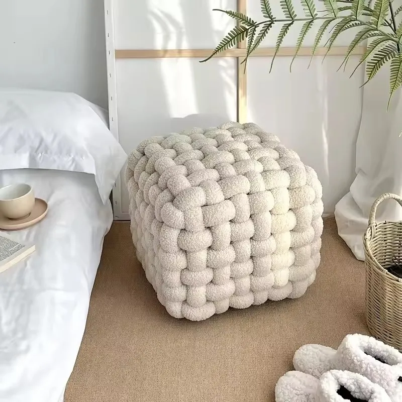 Handmade Rubik's Cube Stool Handmade Bedhead Dressing Stool Tea Table Extra Thick Cloud Knitted Furniture Seat Puffs
Handmade Rubik's Cube Stool Handmade Bedhead Dressing Stool Tea Table Extra Thick Cloud Knitted Furniture Seat Puffs