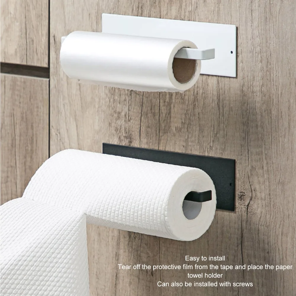 Carbon Steel Paper Towel Holder Black White Elegant Simple Paper Towel Roll Rack Easy Installation Wall Mounted Towel Bar Rack
Carbon Steel Paper Towel Holder Black White Elegant Simple Paper Towel Roll Rack Easy Installation Wall Mounted Towel Bar Rack