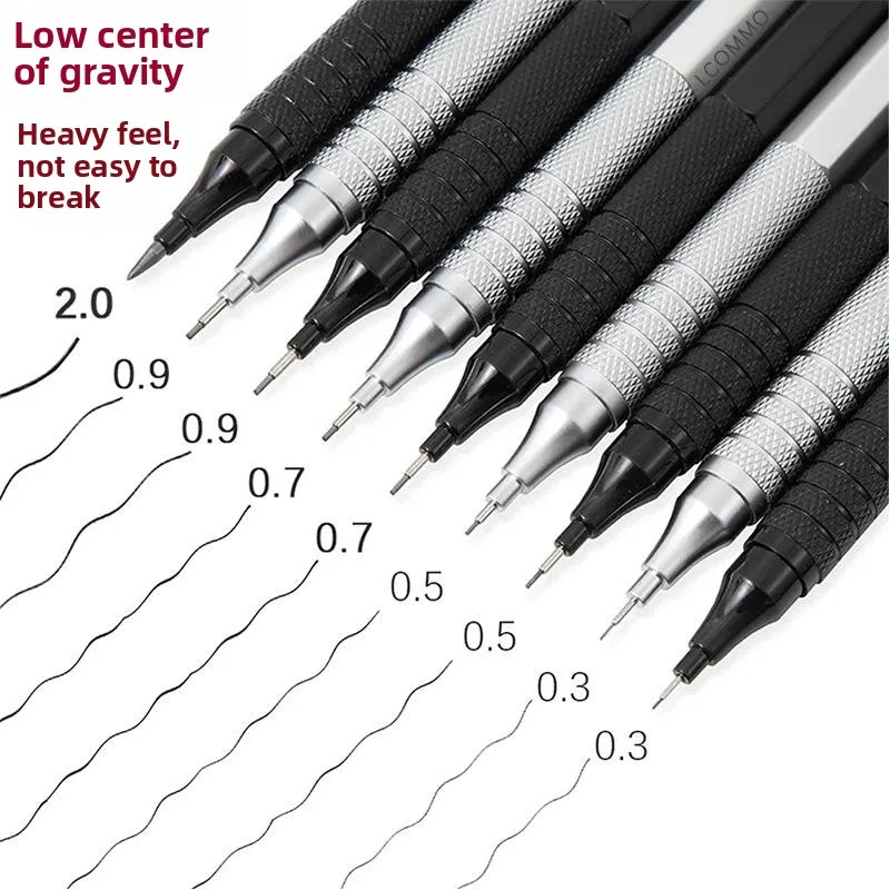 Full Metal Automatic Pencil 030507091320mm Mechanical Drawing Pencil Adjustable Lead Sketch Pencil Stationery Organizer Box
Full Metal Automatic Pencil 030507091320mm Mechanical Drawing Pencil Adjustable Lead Sketch Pencil Stationery Organizer Box