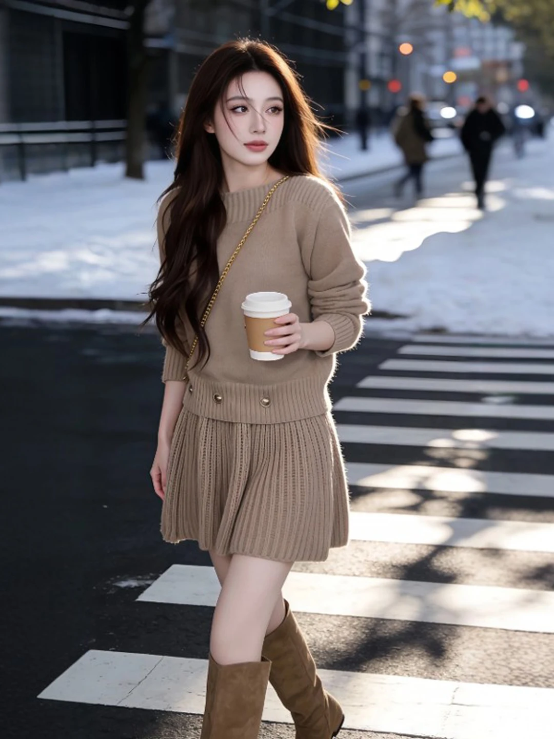 Retro Ladylike Knitted Sweater And Skirt Set Spring Fashion Comfortable High Waist A-Line Skirt Outfit Korean Style Wome...
Retro Ladylike Knitted Sweater And Skirt Set Spring Fashion Comfortable High Waist A-Line Skirt Outfit Korean Style Wome...