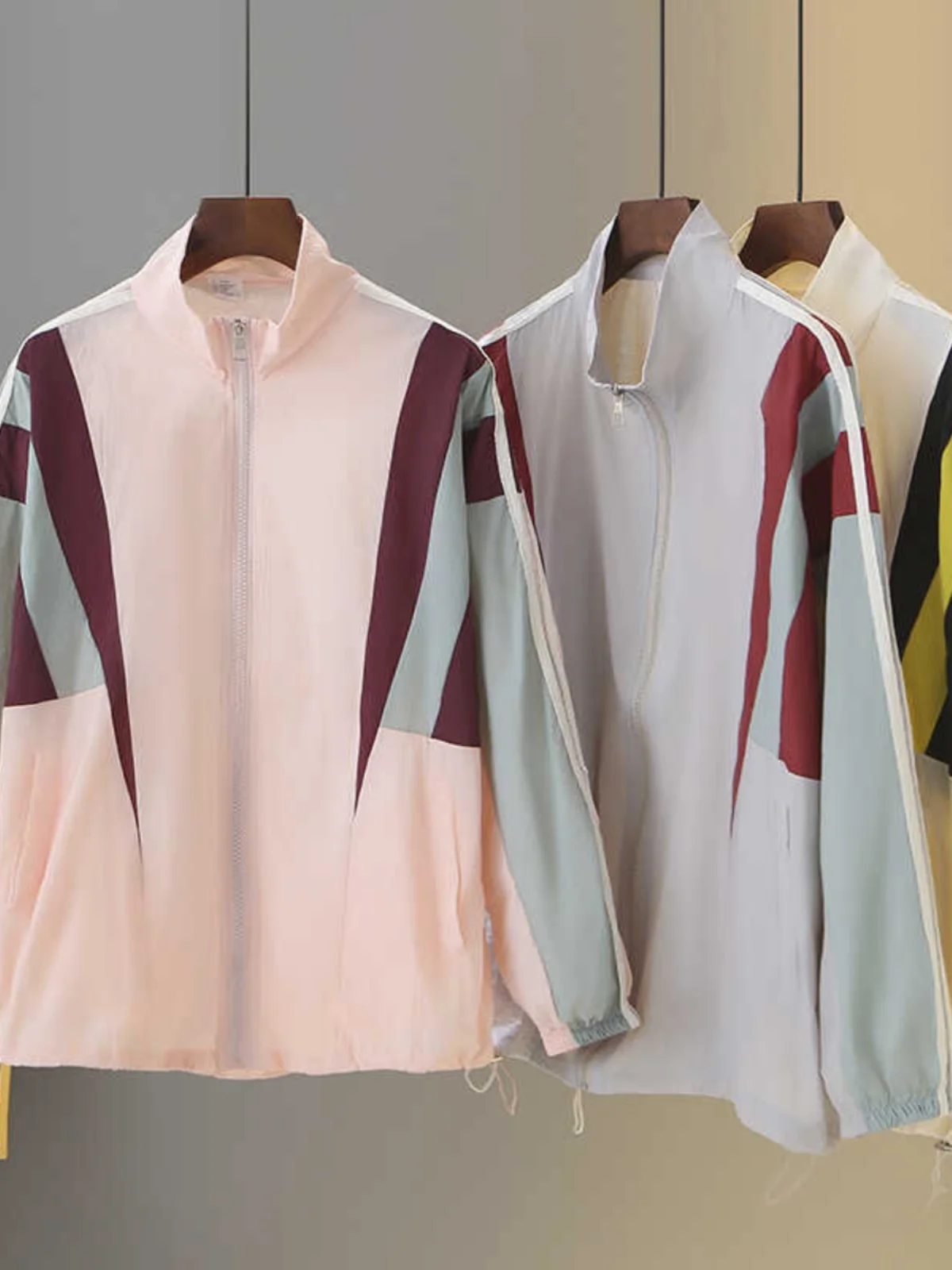 Pink Stand Collar Zipper Jaet Women's Spring Summer Loose Color Blo Workwear Top Small Size Large Sun Protection Clothes
Pink Stand Collar Zipper Jaet Women's Spring Summer Loose Color Blo Workwear Top Small Size Large Sun Protection Clothes