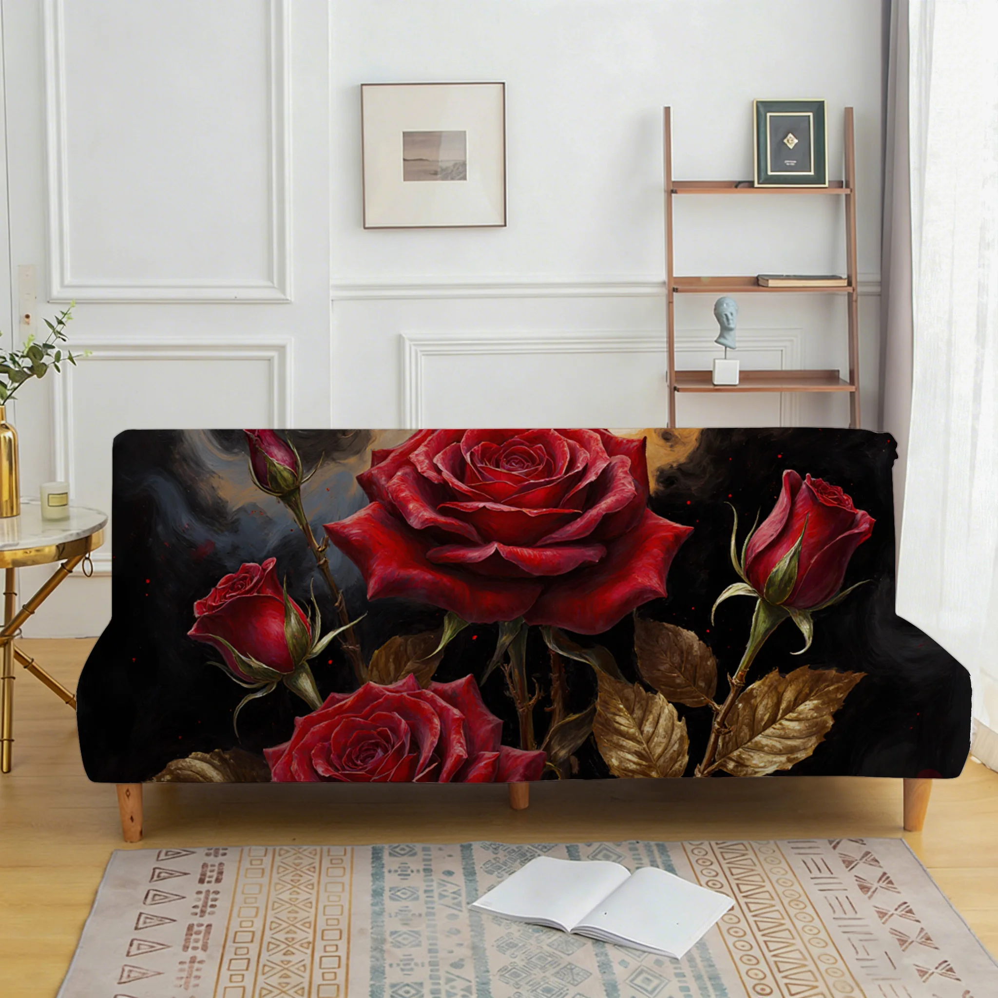 Rose gold leaf printed elastic sofa bed cover, living room sofa bed cover, dustproof machine washable sofa bed cover
Rose gold leaf printed elastic sofa bed cover, living room sofa bed cover, dustproof machine washable sofa bed cover