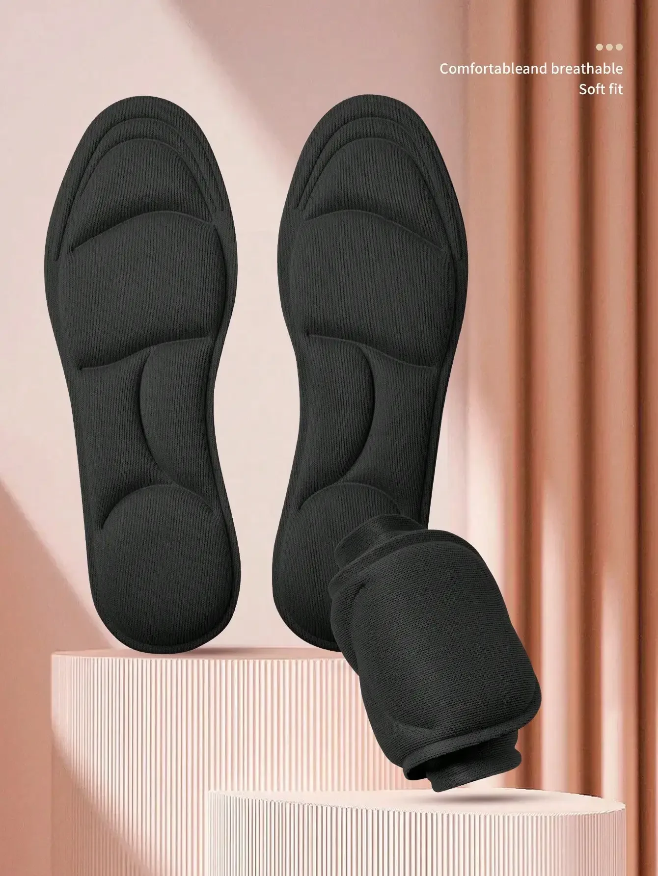 2 Pairs 5D Memory Foam Shoe Insoles, Comfortable High Rebound Thick Arch Support Insoles For Running Shoes, Women Shoes
2 Pairs 5D Memory Foam Shoe Insoles, Comfortable High Rebound Thick Arch Support Insoles For Running Shoes, Women Shoes