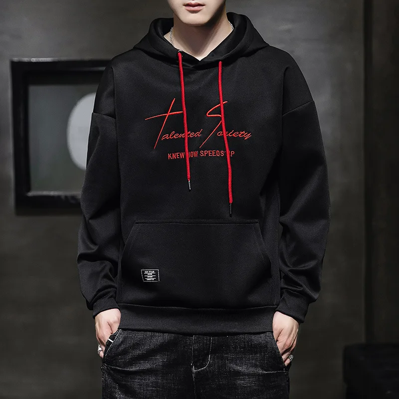Embroidered Sweatshirt Men's Spring and Autumn New Loose Hooded Trendy Jacket Fashionable Letter Printed Pullover Clothes
Embroidered Sweatshirt Men's Spring and Autumn New Loose Hooded Trendy Jacket Fashionable Letter Printed Pullover Clothes
