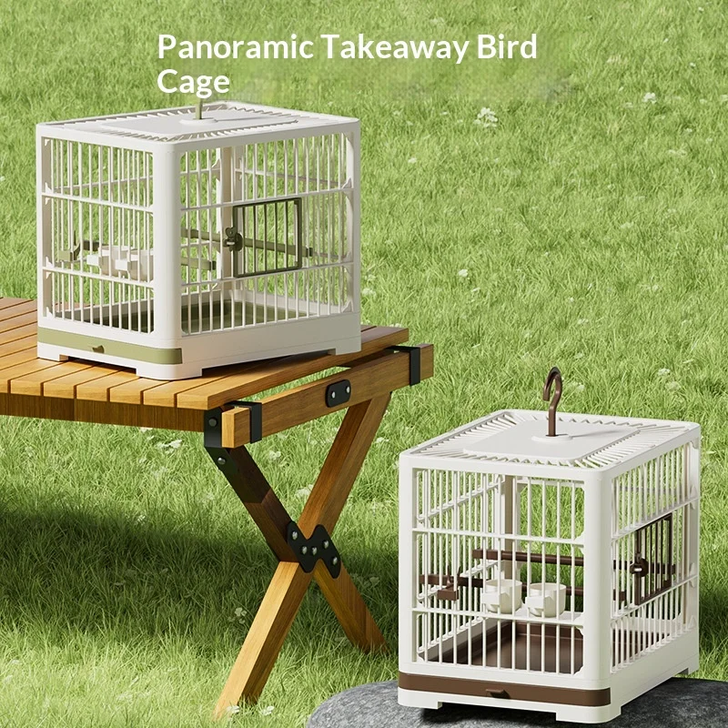 Portable Transparent Bird Cage Travel Carrier for Small Birds Parakeets Cockatiels Lovebirds with Feeder Perch Accessories
Portable Transparent Bird Cage Travel Carrier for Small Birds Parakeets Cockatiels Lovebirds with Feeder Perch Accessories