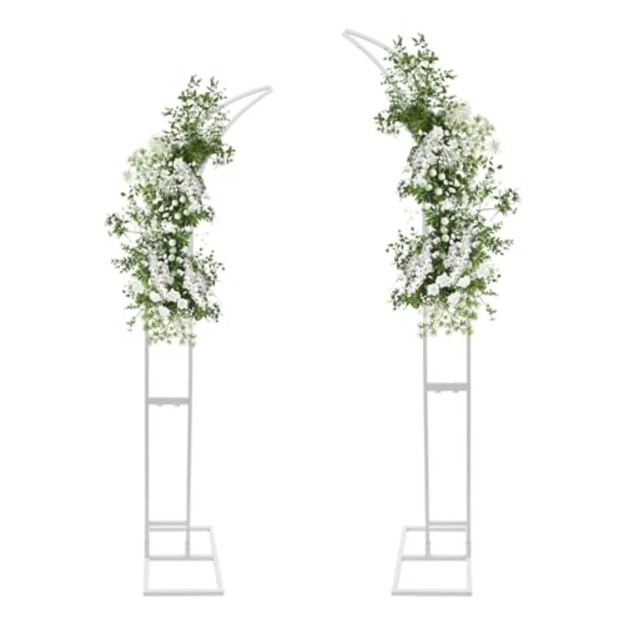 2 Pcs Curved Wedding Arch Backdrop Stands, 6.9Ft +6.2Ft Metal Arch Stand, Half Moon Wedding Arched Bracket Garden Arch Flower S
2 Pcs Curved Wedding Arch Backdrop Stands, 6.9Ft +6.2Ft Metal Arch Stand, Half Moon Wedding Arched Bracket Garden Arch Flower S