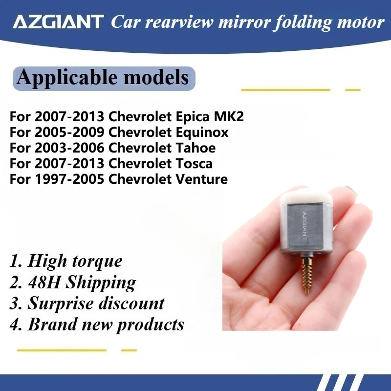 For Chevrolet Epica MK2/Equinox/Tahoe/Tosca/Venture Car Fold Mirror R L Motor FC-260SD car accessories carbon brush motor DIY
For Chevrolet Epica MK2/Equinox/Tahoe/Tosca/Venture Car Fold Mirror R L Motor FC-260SD car accessories carbon brush motor DIY