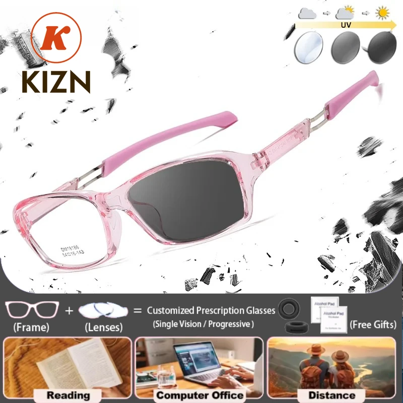KIZN (L) Fashion Women's Sporty Cycling Photochromic Glasses Anti Blue Light Myopia Hyperopia Men Reading Prescription Eyeware
KIZN (L) Fashion Women's Sporty Cycling Photochromic Glasses Anti Blue Light Myopia Hyperopia Men Reading Prescription Eyeware