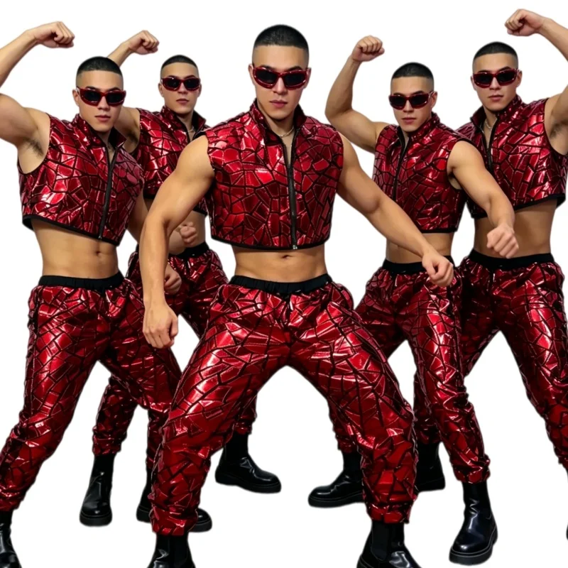 Glitter Sequins Vest Pants Set Male Jazz Hip Hop Dance Costume Singer Group Nightclub Carnival Party Performance Stage Wear
Glitter Sequins Vest Pants Set Male Jazz Hip Hop Dance Costume Singer Group Nightclub Carnival Party Performance Stage Wear