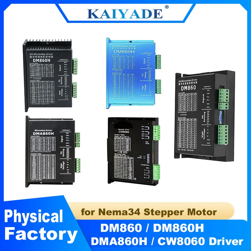 DMA860H DM860H Microstep Driver High Torque 2-Phase 7.8A Stepper Motor Driver for Nema34 Compatible with AC 18-80V/DC 24-110V
DMA860H DM860H Microstep Driver High Torque 2-Phase 7.8A Stepper Motor Driver for Nema34 Compatible with AC 18-80V/DC 24-110V