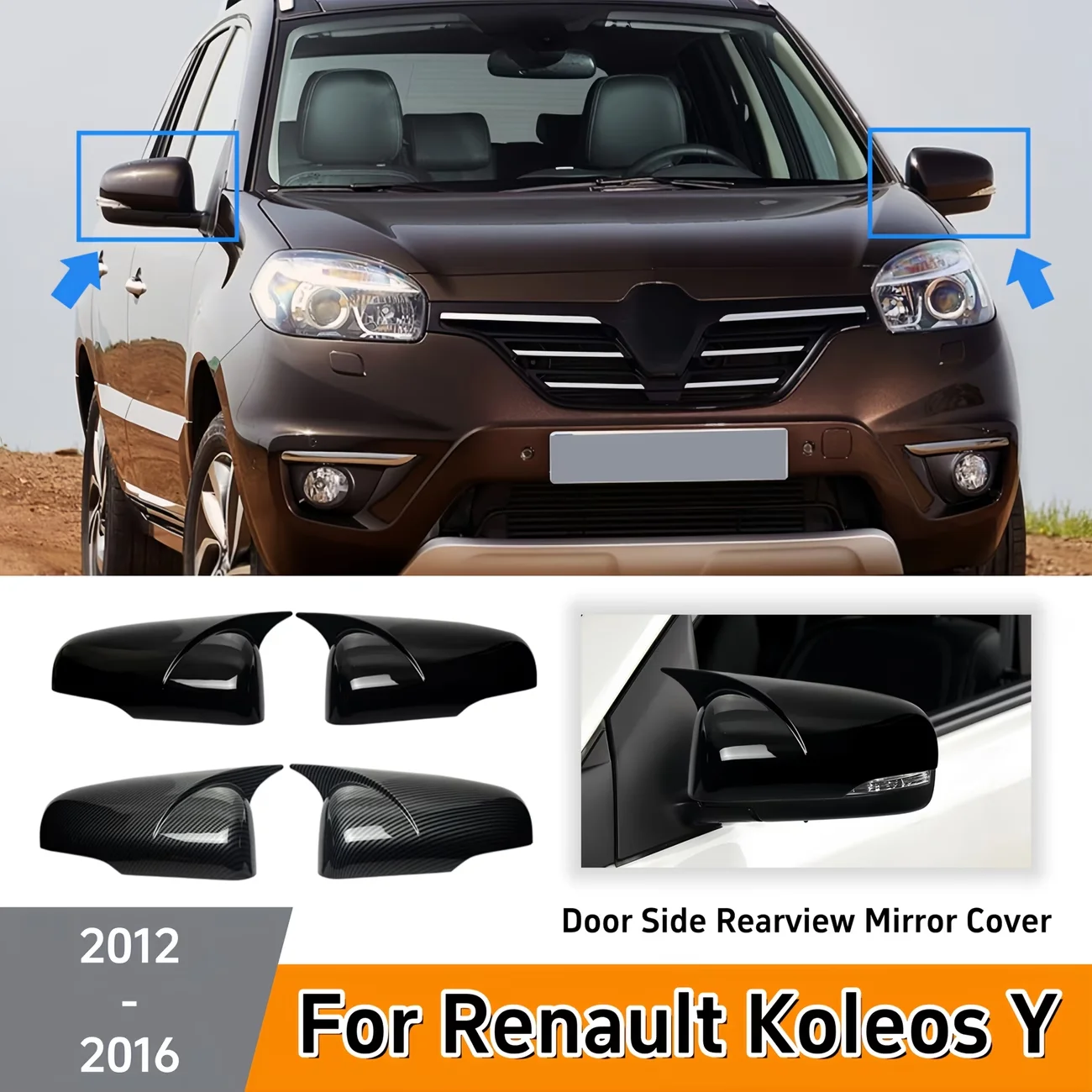 For Renault Koleos Y Rear View Mirror Cap Cover Car Reversing Mirror Decorative Cover Fits 2012-2016 Models
For Renault Koleos Y Rear View Mirror Cap Cover Car Reversing Mirror Decorative Cover Fits 2012-2016 Models