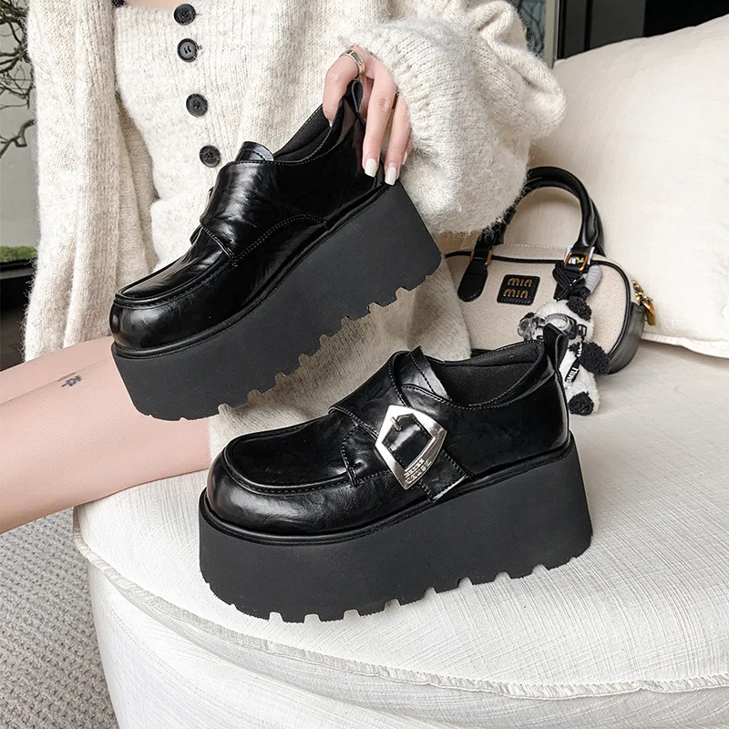 Black Thick Heel Small Leather Shoes Women's British Style New Autumn 2026 Matching Skirts Vintage Loafers Flat Shoes
Black Thick Heel Small Leather Shoes Women's British Style New Autumn 2026 Matching Skirts Vintage Loafers Flat Shoes