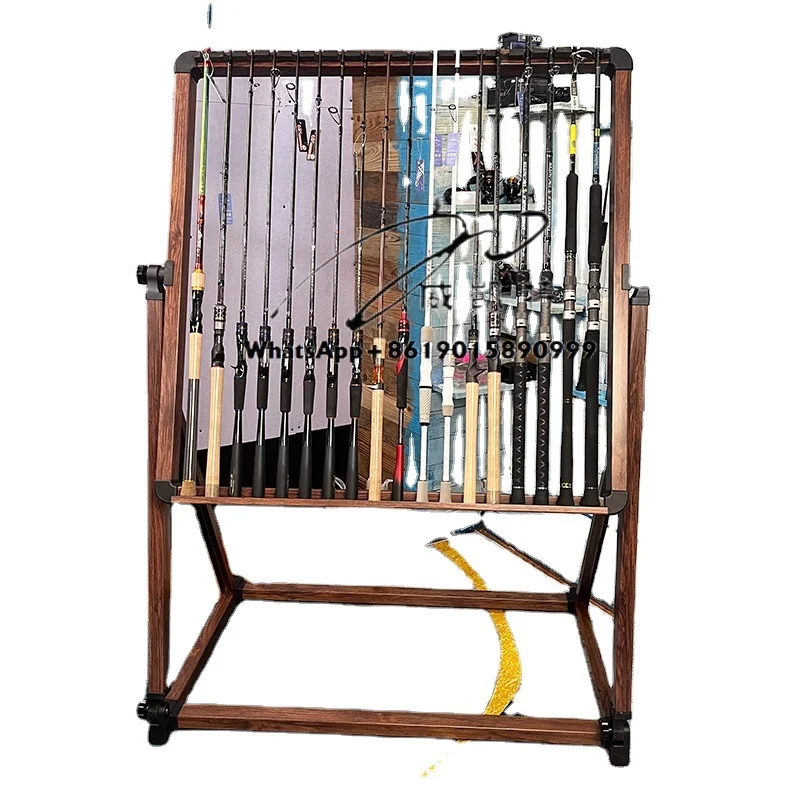 ZJ-1 Wooden 18 Holes Fishing Rod Display Rack Storage Fishing Pole Holder Adjustable Rod Rack Tackle Equipment Shelf
ZJ-1 Wooden 18 Holes Fishing Rod Display Rack Storage Fishing Pole Holder Adjustable Rod Rack Tackle Equipment Shelf