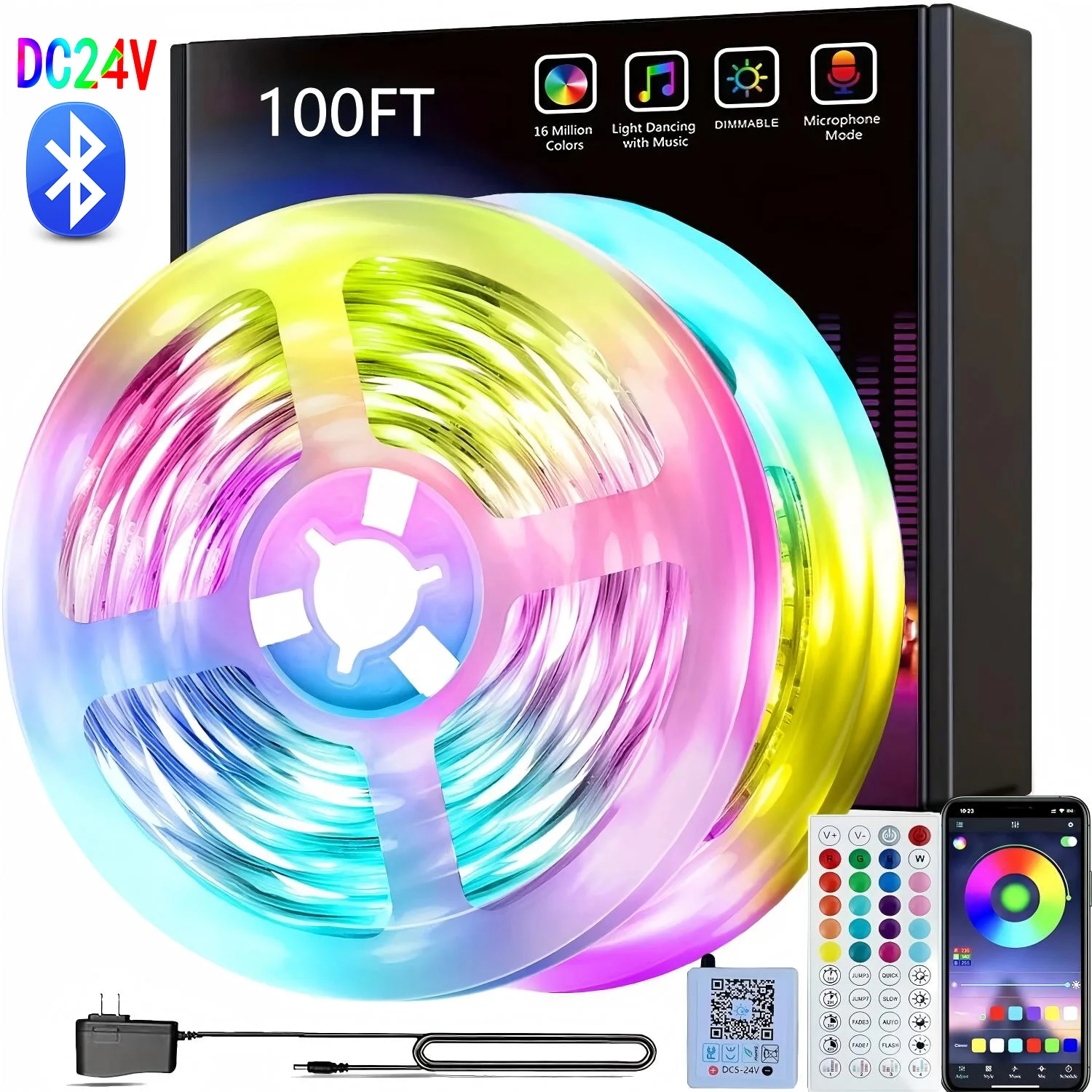 5M-40M LED RGB Strip Lights 5050 Colour Changing Tape DC24V Bluetooth 44Key App Fexible Ribbon Room Deco Lighting
5M-40M LED RGB Strip Lights 5050 Colour Changing Tape DC24V Bluetooth 44Key App Fexible Ribbon Room Deco Lighting