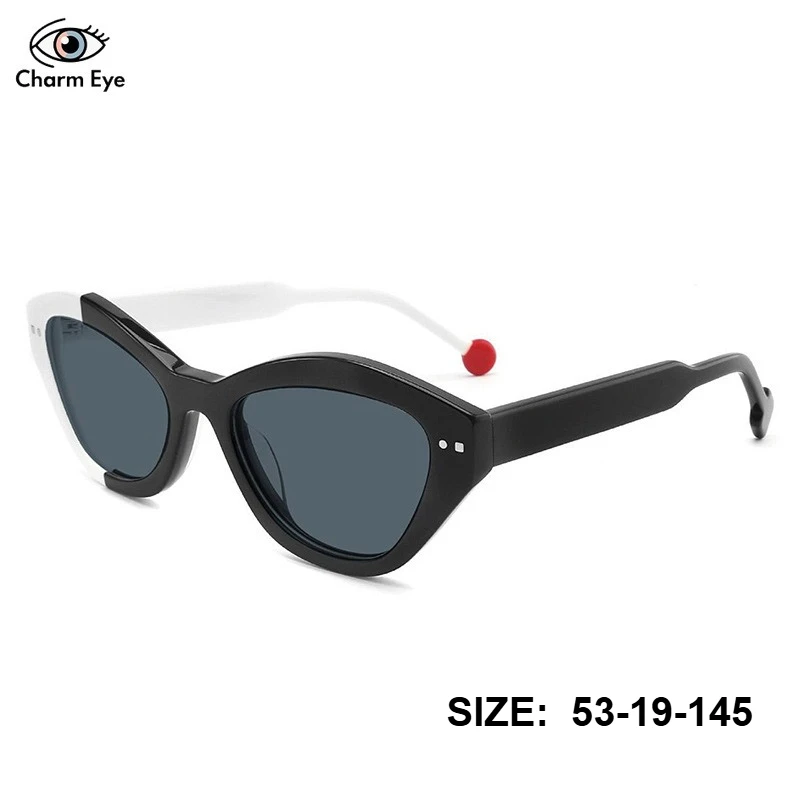 Retro Cat Eye Acetate Women's Sunglasses UV400 Outdoor Sunscreen Polarized Driving Black and White Frame Colored Sun Glasses
Retro Cat Eye Acetate Women's Sunglasses UV400 Outdoor Sunscreen Polarized Driving Black and White Frame Colored Sun Glasses