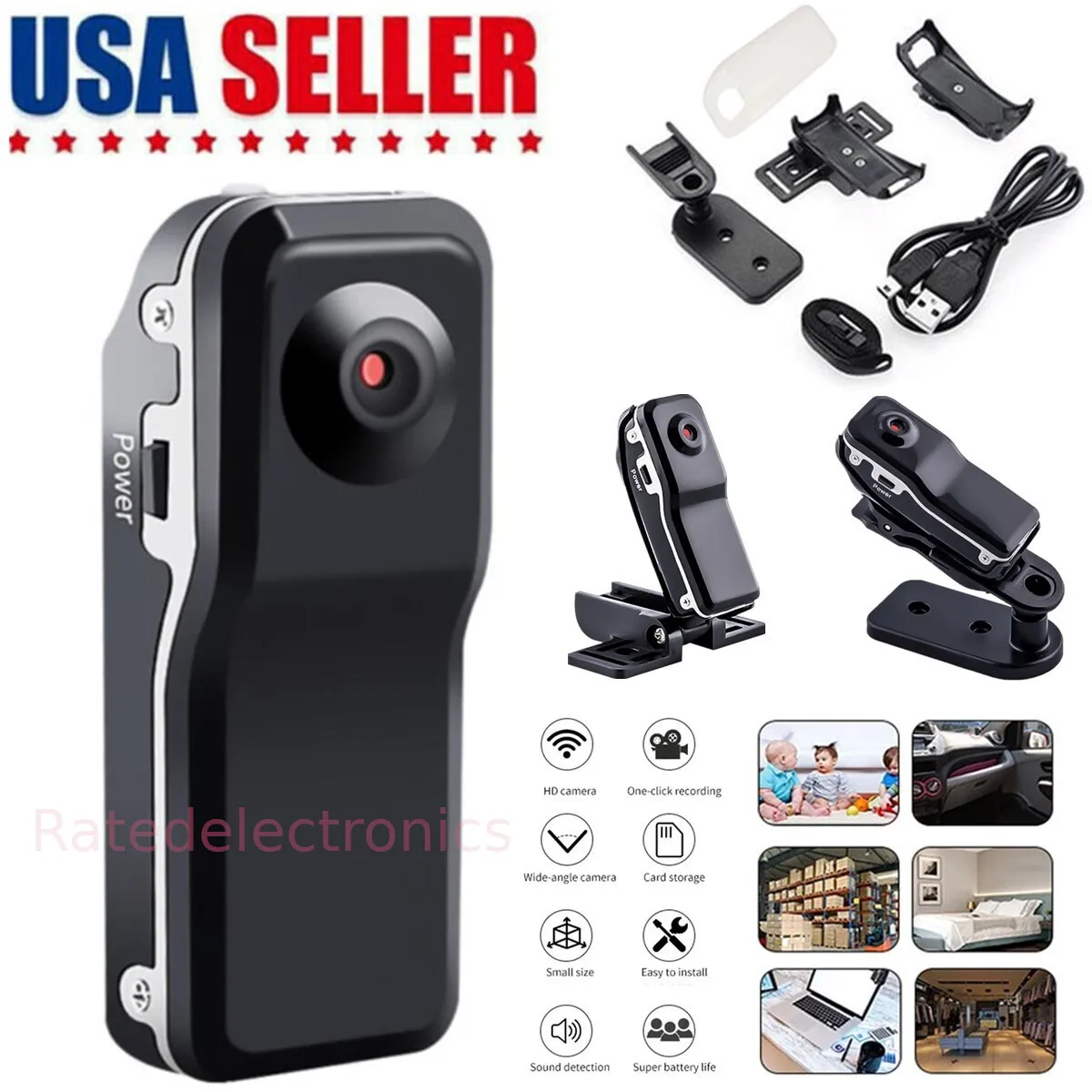 Mini Police Body Camera HD 1080P Video DVR Clip IR Night Cam 8-Hour Camcorder US
Mini Police Body Camera HD 1080P Video DVR Clip IR Night Cam 8-Hour Camcorder US
