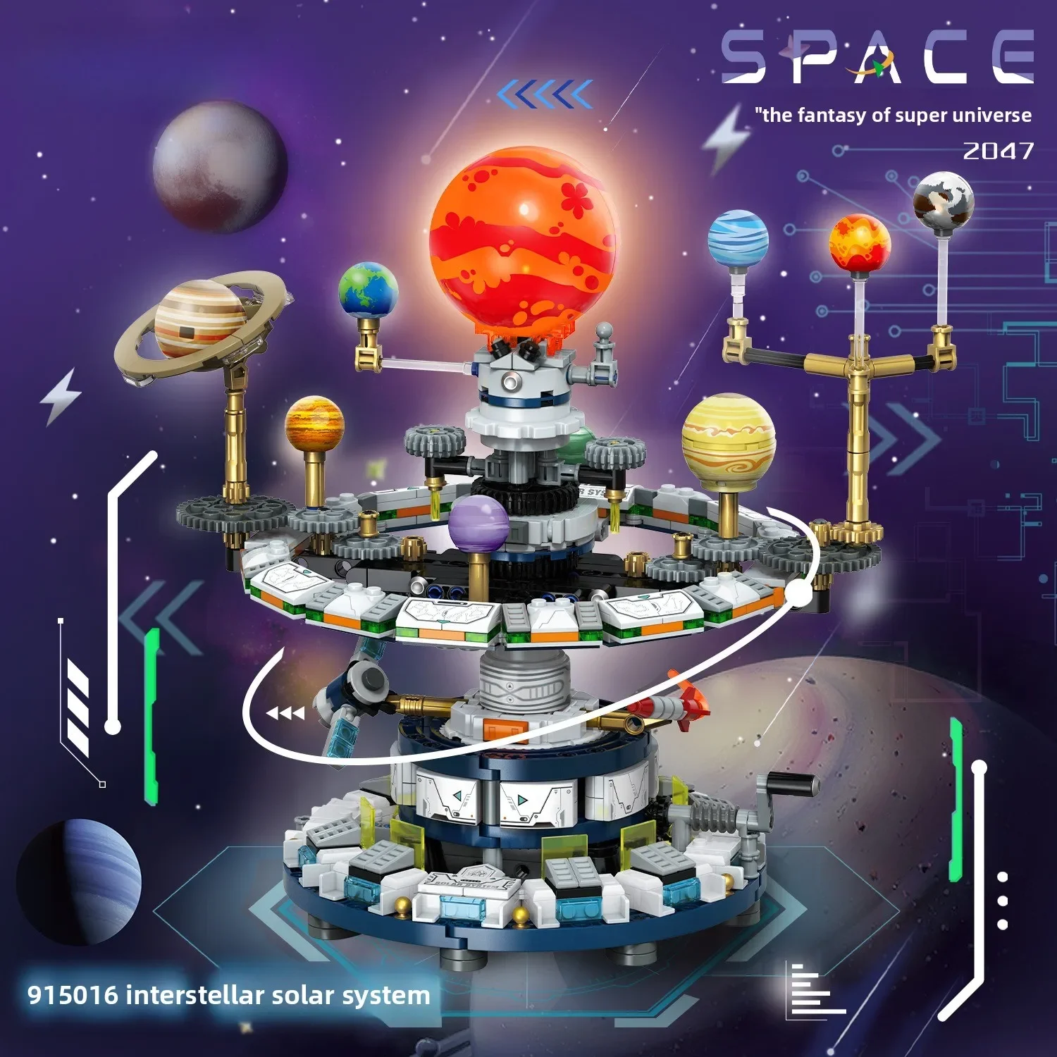 915016 Solar System Building Blocks Educational STEM Toy for Boys Kids DIY Assembly Model Gift
915016 Solar System Building Blocks Educational STEM Toy for Boys Kids DIY Assembly Model Gift