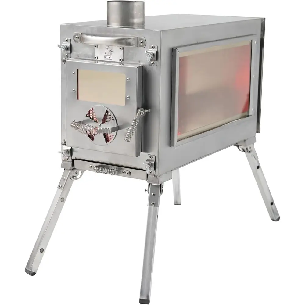 Portable Wood-Burning Camping Stove, Outdoor Cooking and Shelter Solution
Portable Wood-Burning Camping Stove, Outdoor Cooking and Shelter Solution