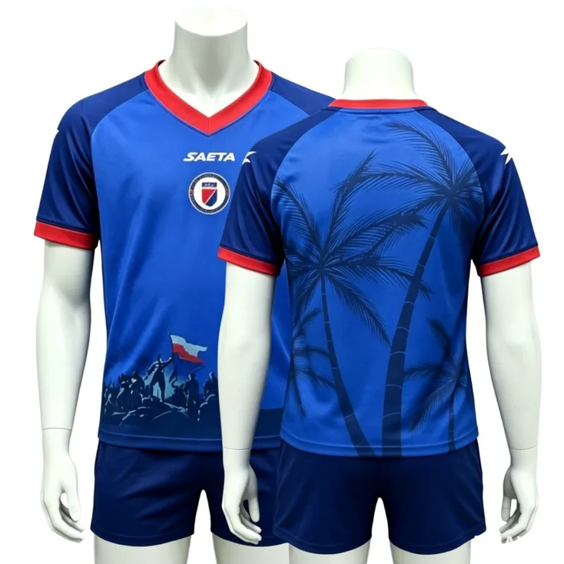 Haiti Team Soccer Jersey Set Adult Juvenile Football Kit Short Sleeve Shirt + Shorts Haiti Football Team Fan Casual Sportswear
Haiti Team Soccer Jersey Set Adult Juvenile Football Kit Short Sleeve Shirt + Shorts Haiti Football Team Fan Casual Sportswear