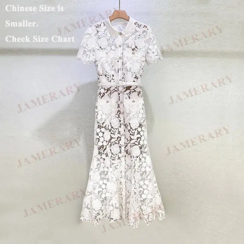 Hollow Embroidery Formal Evening Lace Dress Women Summer Long Dresses Shirt Rhinestone Wedding Bridesmaid Vestidos De Fiesta
Hollow Embroidery Formal Evening Lace Dress Women Summer Long Dresses Shirt Rhinestone Wedding Bridesmaid Vestidos De Fiesta