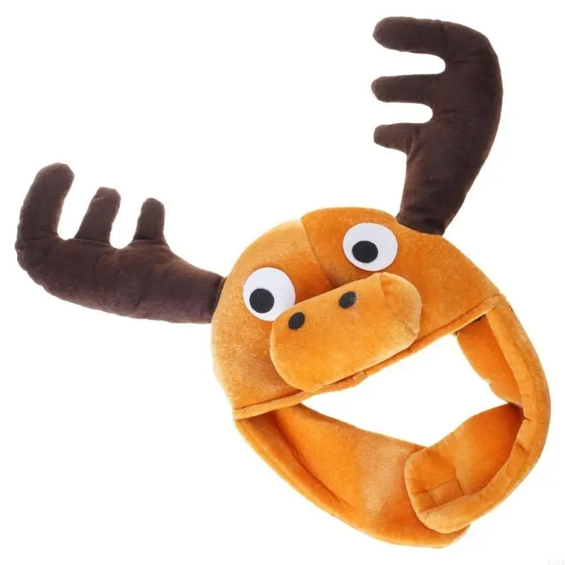 L5YA Warm Brown Reindeer Hat Plush Animal Theme Headcover Caps for Carnivals Parties
L5YA Warm Brown Reindeer Hat Plush Animal Theme Headcover Caps for Carnivals Parties