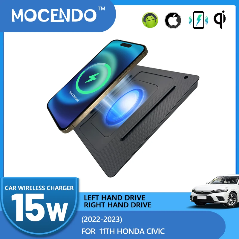For Honda Civic 11th 2022 2023 2024 RHD and LHD accessories Car Center Console Wireless Car Charger Phone Fast Charging
For Honda Civic 11th 2022 2023 2024 RHD and LHD accessories Car Center Console Wireless Car Charger Phone Fast Charging
